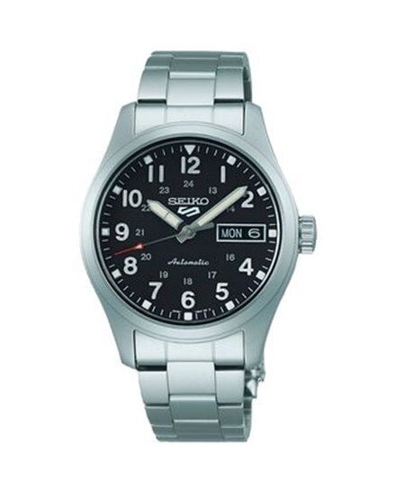 Seiko 5 SRPJ81K1 Otomatik Çelik Gri Siyah Kadran 10 ATM 36 mm Erkek Kol Saati