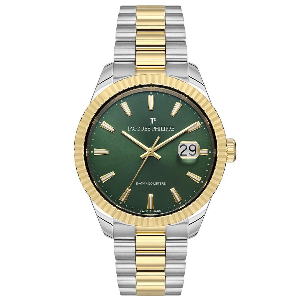 Jacques Philippe JPQGS2373X8 41 mm Altın Rengi / Metalik Gri Erkek Kol Saati