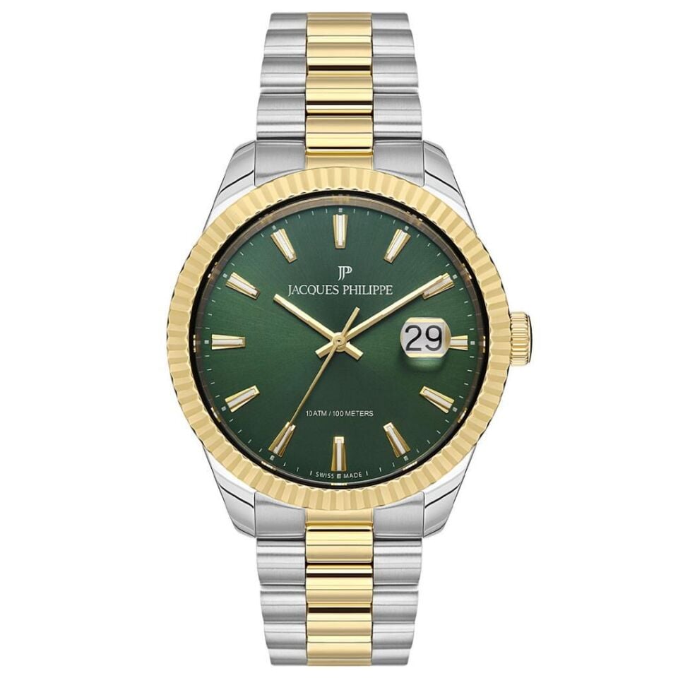 Jacques Philippe JPQGS2373X8 41 mm Altın Rengi / Metalik Gri Erkek Kol Saati
