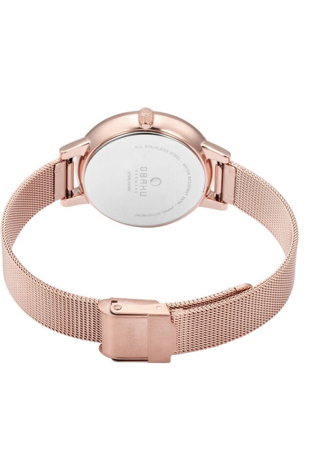 Obaku Denmark V209LXVIMV Quartz Hasır Rose Gold 34 mm Kadın Kol Saati