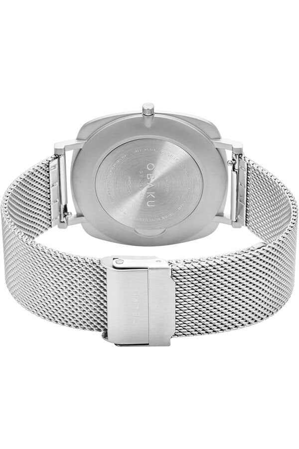 Obaku Denmark V296GXCLMC Quartz Hasır Gri Lacivert Kadran Safir Cam 40 mm Erkek Kol Saati