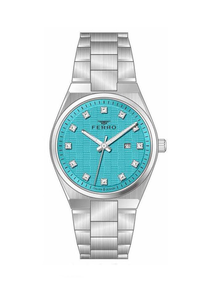 Ferro Gümüş Çelik Kordon Kadın Kol Saati FL21631AWT-A15 3ATM Su Geçirmez 2 Yıl Garantili HediyePaket