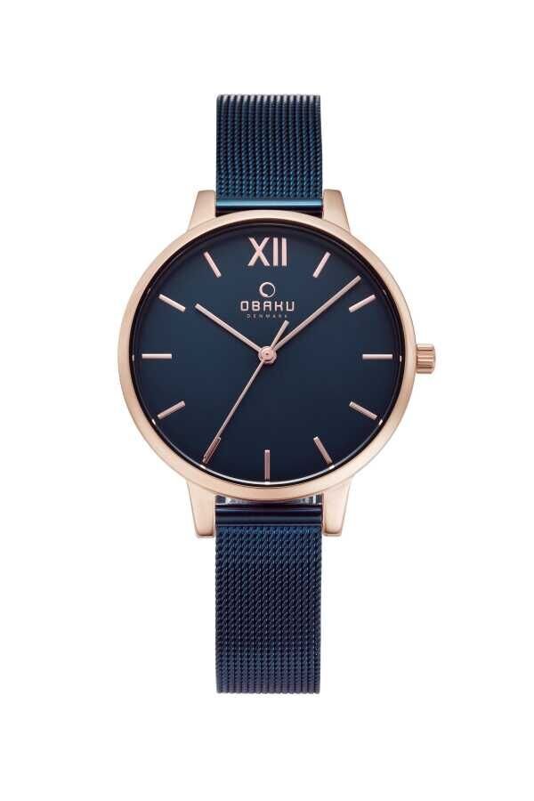 Obaku Denmark V209LXVLML Quartz Hasır Lacivert 34 mm Kadın Kol Saati