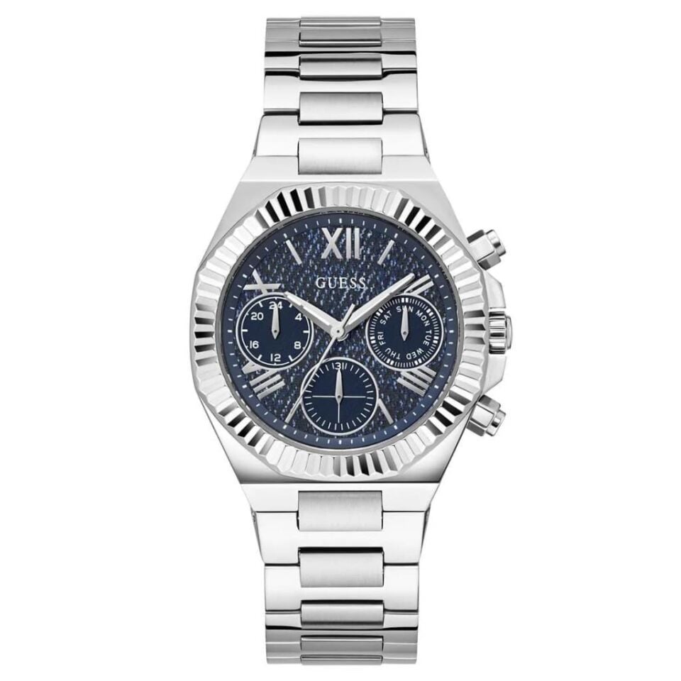 Guess GUGW0769L1 Quartz Çelik Gri Mavi Kadran 38 mm Kadın Kol Saati