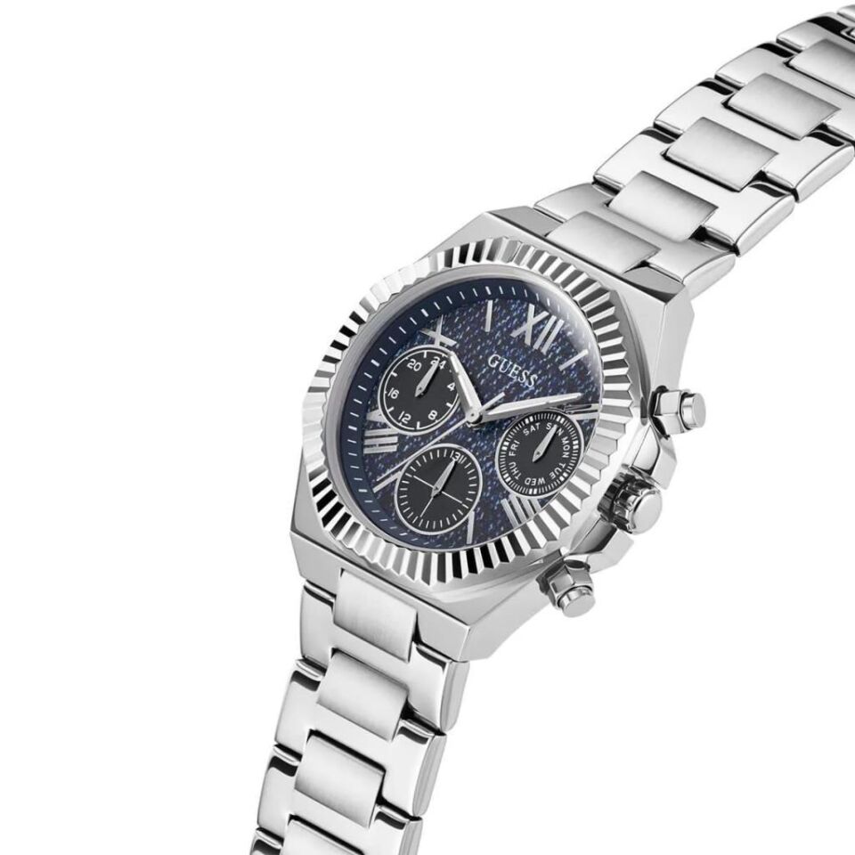 Guess GUGW0769L1 Quartz Çelik Gri Mavi Kadran 38 mm Kadın Kol Saati