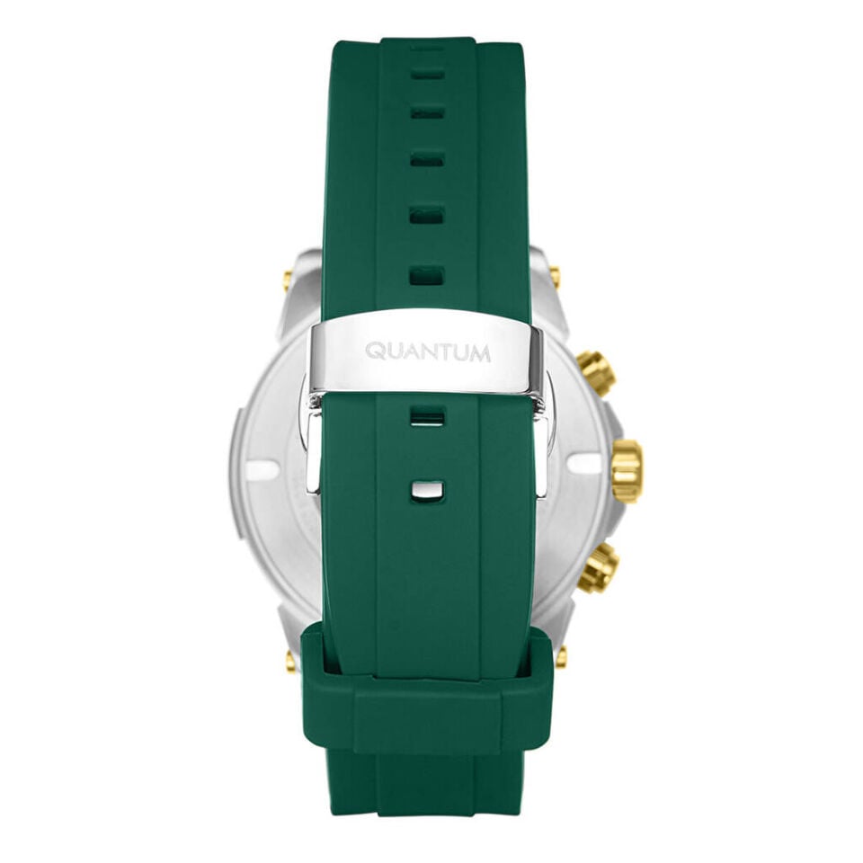 Quantum PWG1220.075 Quartz Silikon Yeşil Safir 10 ATM 43 mm Erkek Kol Saati