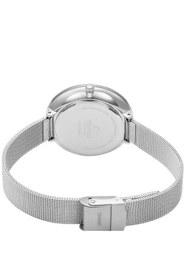 Obaku Denmark V211LXCIMC Quartz Hasır Gri Beyaz Kadran 36 mm Kadın Kol Saati