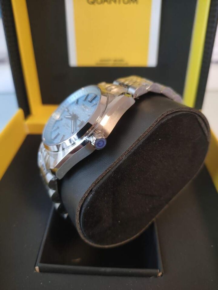 Quantum QMG1251B.300 Otomatik Çelik Gri Safir 10 ATM 41 mm Erkek Kol Saati