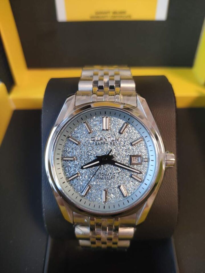 Quantum QMG1251B.300 Otomatik Çelik Gri Safir 10 ATM 41 mm Erkek Kol Saati