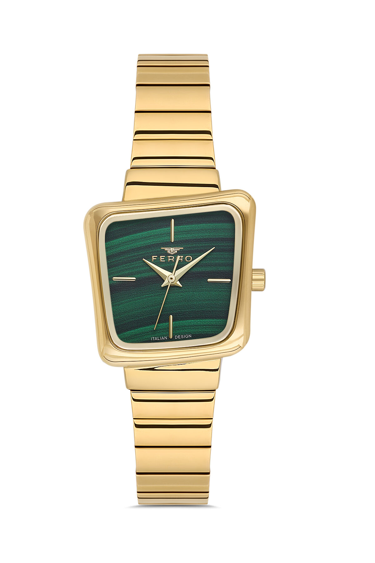 Ferro FL40157A-B6 Quartz Çelik Sarı 23 mm Kadın Kol Saati
