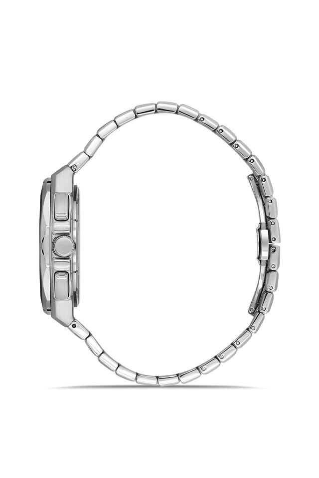 Ferro FM43024A-A2 Quartz Çelik Gri Siyah Kadran 43 mm Erkek Kol Saati