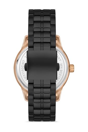Ferro 45 mm Siyah Çelik Kordon Erkek Kol Saati F11200A-R F11200A-R