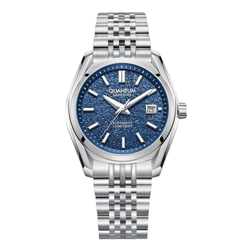 Quantum QMG1251B.390 Otomatik Çelik Gri Safir 10 ATM 41 mm Erkek Kol Saati