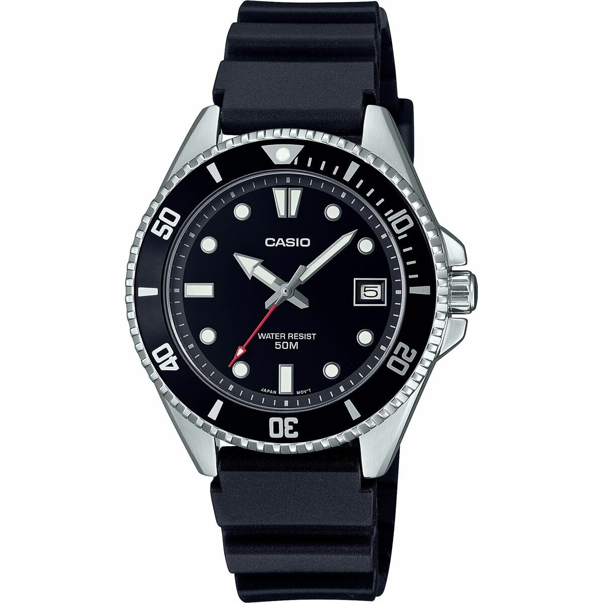 Casio MDV-10-1A1VDF Quartz Silikon Siyah 39 mm Erkek Kol Saati