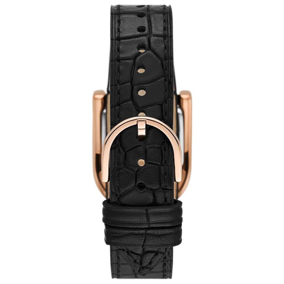 Fossil FES5263 28 mm Siyah Deri Kordon Kadın Kol Saati