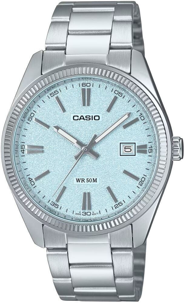 Casio MTP-1302DA-2A2VDF Quartz Çelik Gri Turkuaz Kadran 39 mm Erkek Kol Saati