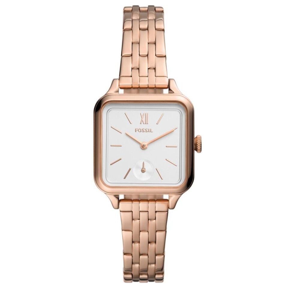 Fossil FBQ3831 28 mm Çelik Kordon Rose Gold Kadın Kol Saati