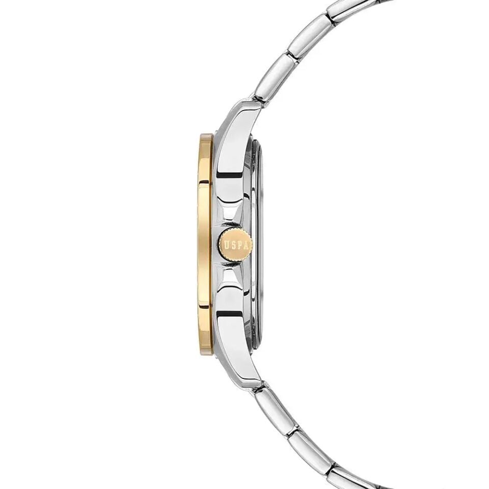 U.s. Polo Assn. USPA2088-04 Quartz Çelik Altın/Gri Yeşil Kadran 32 mmx39 mm Kadın Kol Saati