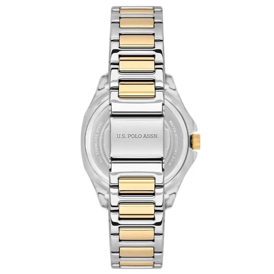 U.s. Polo Assn. USPA2088-04 Quartz Çelik Altın/Gri Yeşil Kadran 32 mmx39 mm Kadın Kol Saati