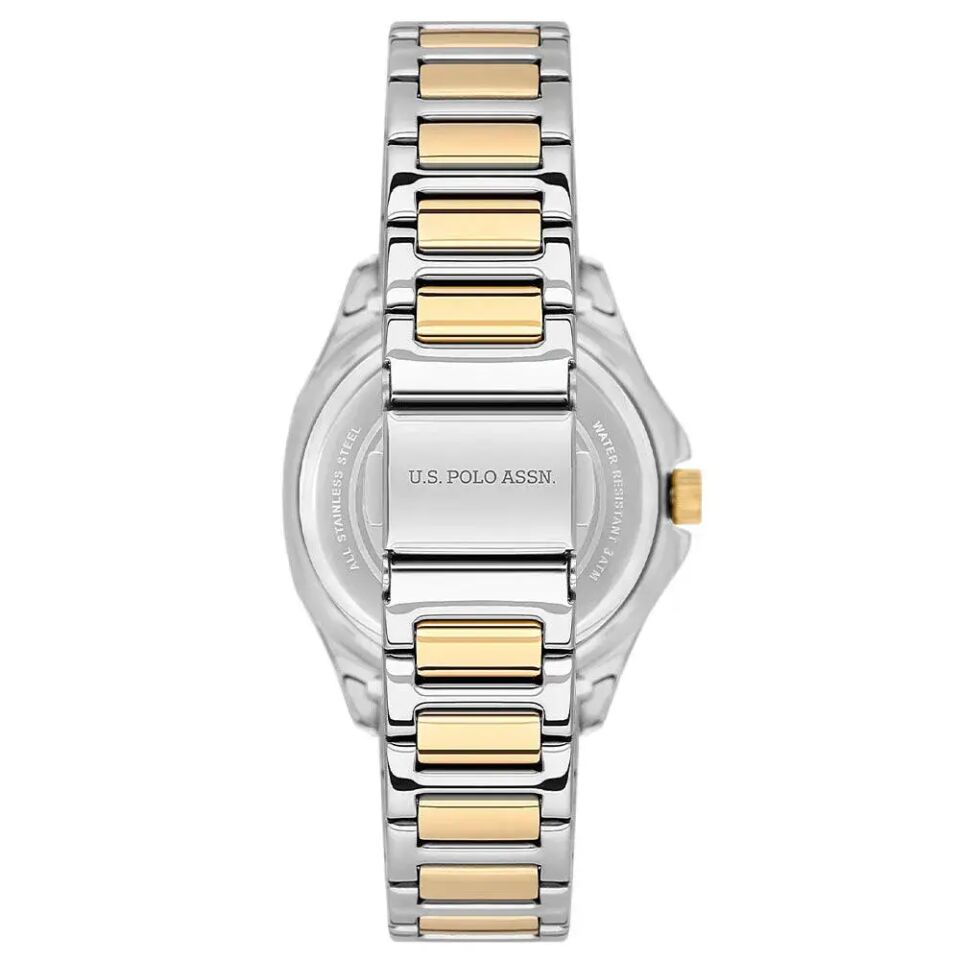 U.s. Polo Assn. USPA2088-04 Quartz Çelik Altın/Gri Yeşil Kadran 32 mmx39 mm Kadın Kol Saati