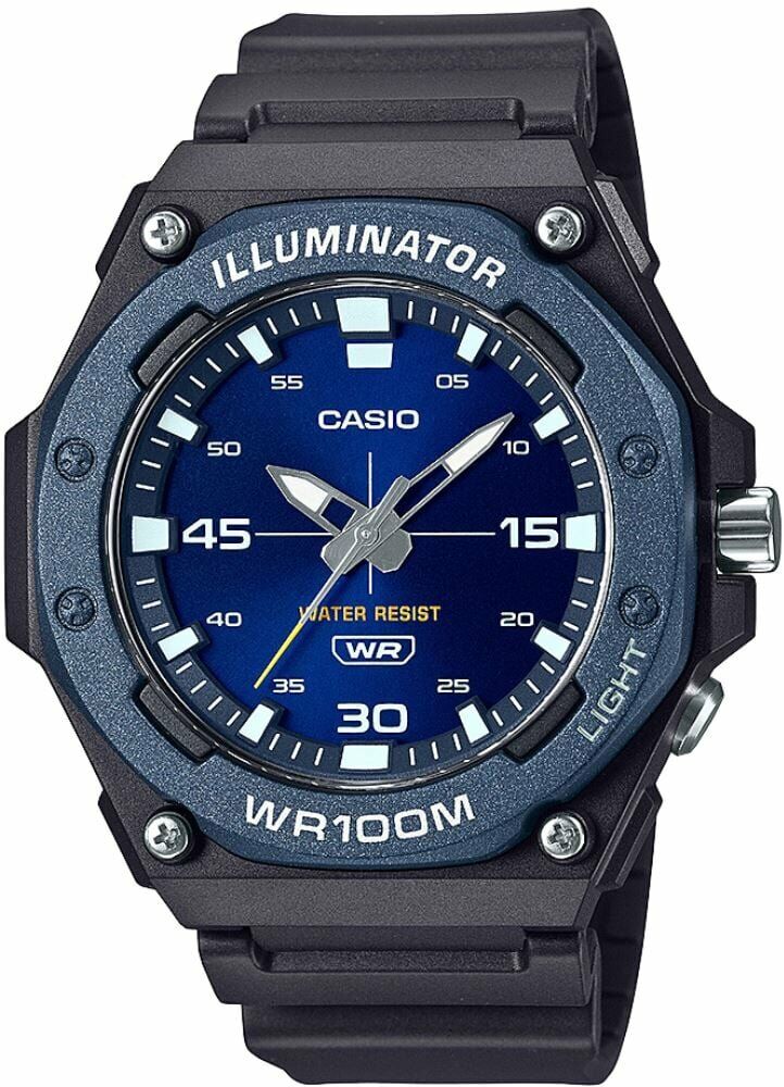 Casio MW-620H-2AVDF Quartz Silikon Siyah Organik Cam10 ATM 48 mm Erkek Kol Saati