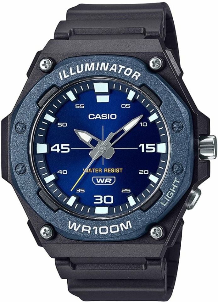 Casio MW-620H-2AVDF Quartz Silikon Siyah Organik Cam10 ATM 48 mm Erkek Kol Saati