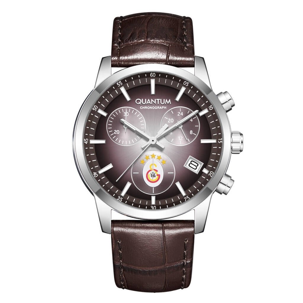 Quantum G1087.362 Quartz Deri Kahverengi 42 mm Erkek Kol Saati