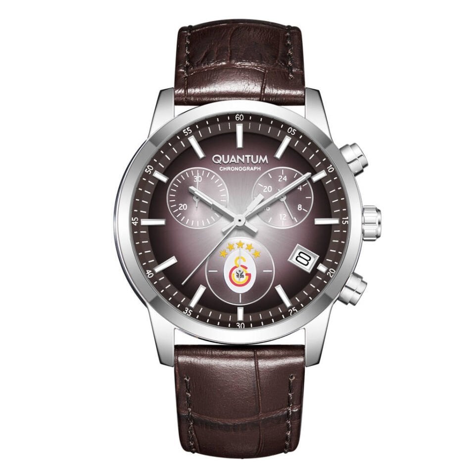 Quantum G1087.362 Quartz Deri Kahverengi 42 mm Erkek Kol Saati