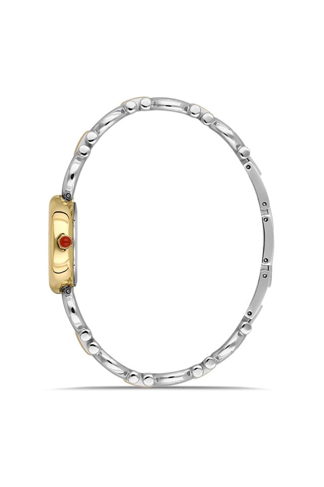 Ferro FL40175A-D Quartz Çelik Gri Sarı 25 mm Kadın Kol Saati