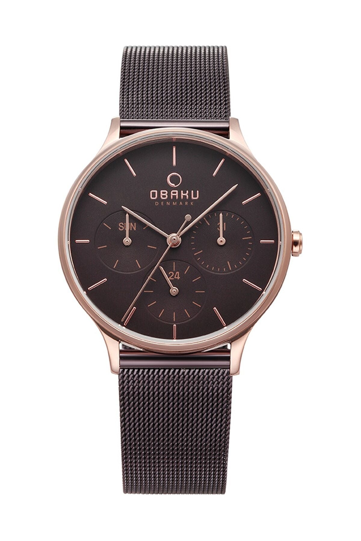 Obaku Denmark V212LMVNMN Quartz Hasır Kahverengi 34 mm Kadın Kol Saati