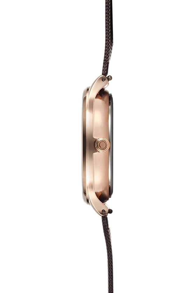 Obaku Denmark V212LMVNMN Quartz Hasır Kahverengi 34 mm Kadın Kol Saati
