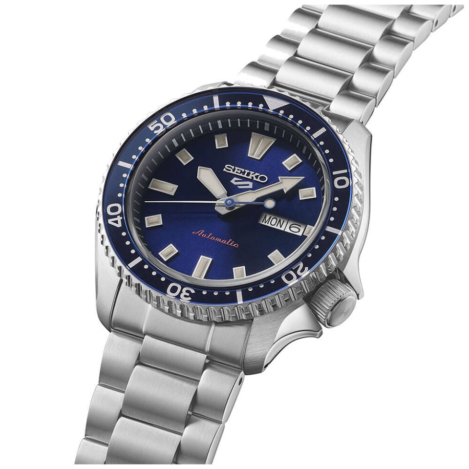 Seiko SRPL83K Otomatik Çelik Gri Lacivert Kadran 10 ATM 43 mm Erkek Kol Saati