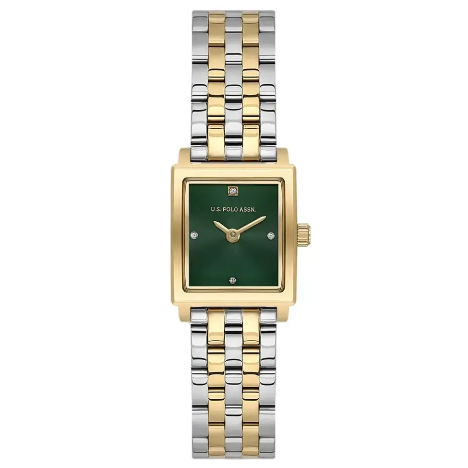 U.s. Polo Assn. USPA2107-02 Quartz Çelik Gri Altın Rengi 19x27 mm Kadın Kol Saati