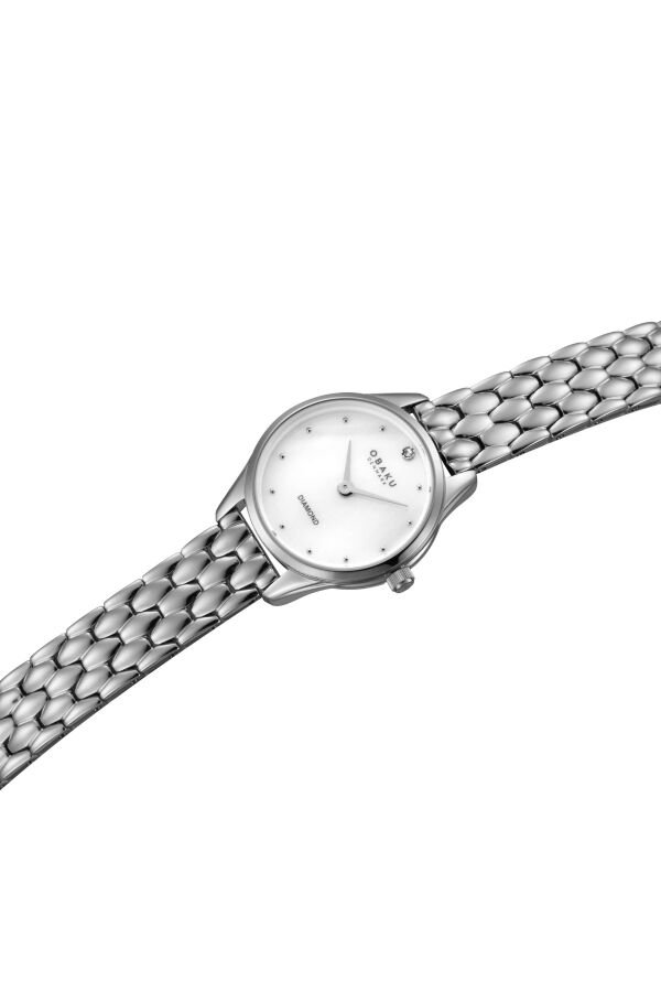 Obaku Denmark V297SXCWSC Quartz Çelik Gri 24 mm Kadın Kol Saati