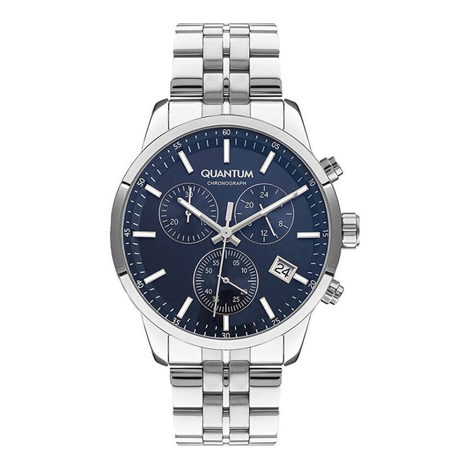Quantum PWG1008BS.390 Quartz Çelik Gri Yeşil Kadran Safir 45 mm Erkek Kol Saati