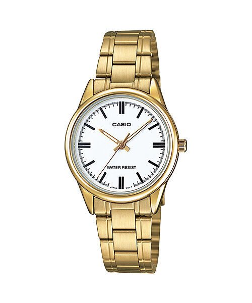 Casio LTP-V005G-7AUDF Quartz Çelik Altın Rengi Beyaz Kadran 28 mm Kadın Kol Saati