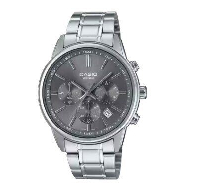 Casio MTP-E515D-8AVDF Quartz Çelik Gri 41 mm Erkek Kol Saati