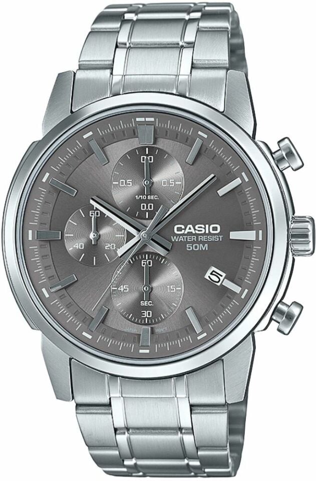 Casio MTP-E515D-8AVDF Quartz Çelik Gri 41 mm Erkek Kol Saati