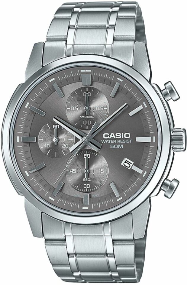 Casio MTP-E515D-8AVDF Quartz Çelik Gri 41 mm Erkek Kol Saati