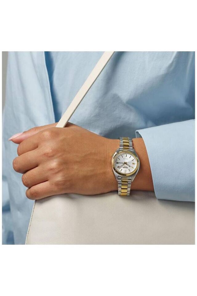 Seiko SRE024K1 Otomatik Çelik Gri/Altın Rengi 10 ATM 32 mm Kadın Kol Saati