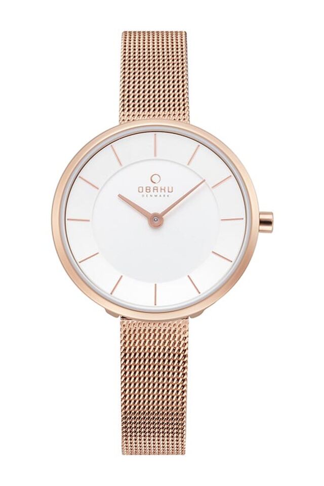 Obaku Denmark V226LXVIMV Quartz Hasır Rose 32 mm Kadın Kol Saati