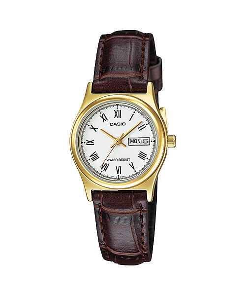 Casio LTP-V006GL-7BUDF Quartz Deri Kahverengi 25 mm Kadın Kol Saati