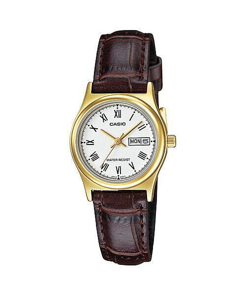 Casio LTP-V006GL-7BUDF Quartz Deri Kahverengi 25 mm Kadın Kol Saati