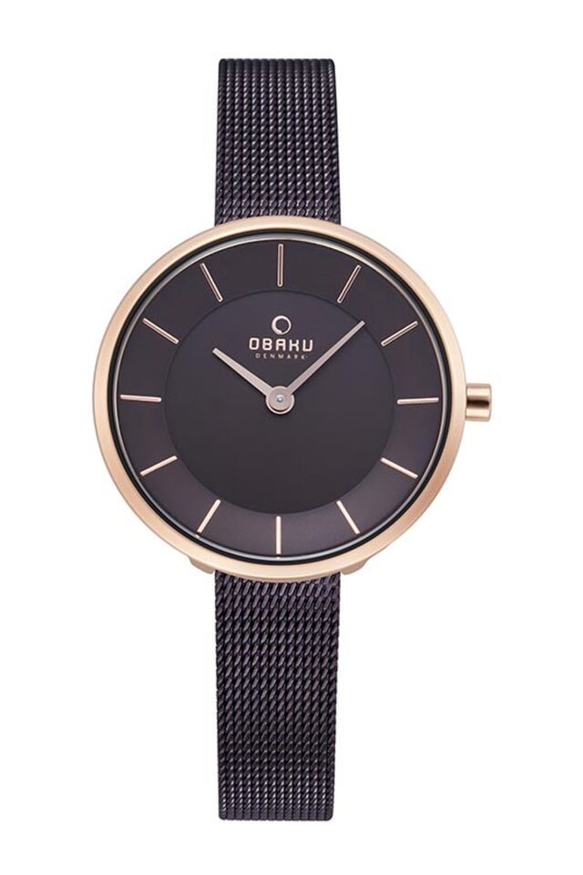 Obaku Denmark V226LXVNMN Quartz Hasır Kahverengi 32 mm Kadın Kol Saati