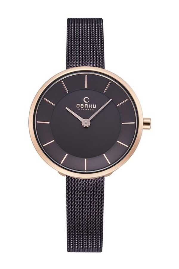 Obaku Denmark V226LXVNMN Quartz Hasır Kahverengi 32 mm Kadın Kol Saati