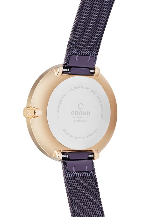 Obaku Denmark V226LXVNMN Quartz Hasır Kahverengi 32 mm Kadın Kol Saati