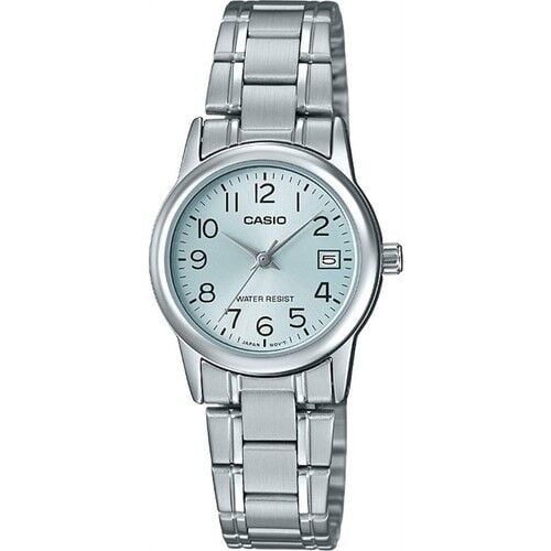 Casio LTP-V002D-2BUDF Quartz Çelik Gri Mavi Kadran 25 mm Kadın Kol Saati