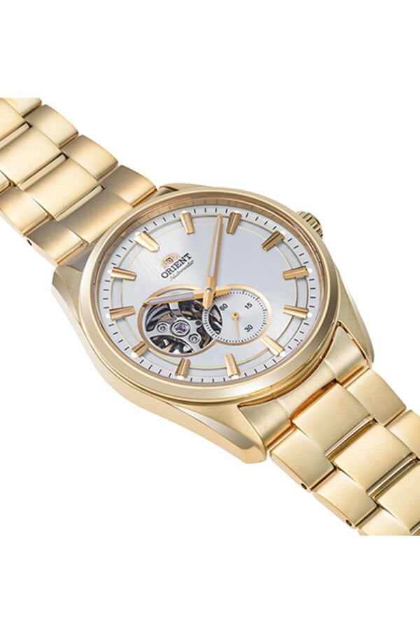 Orient RA-AR0007S30B Otomatik Open Heart Çelik Altın Rengi Safir Cam 41 mm Erkek Kol Saati