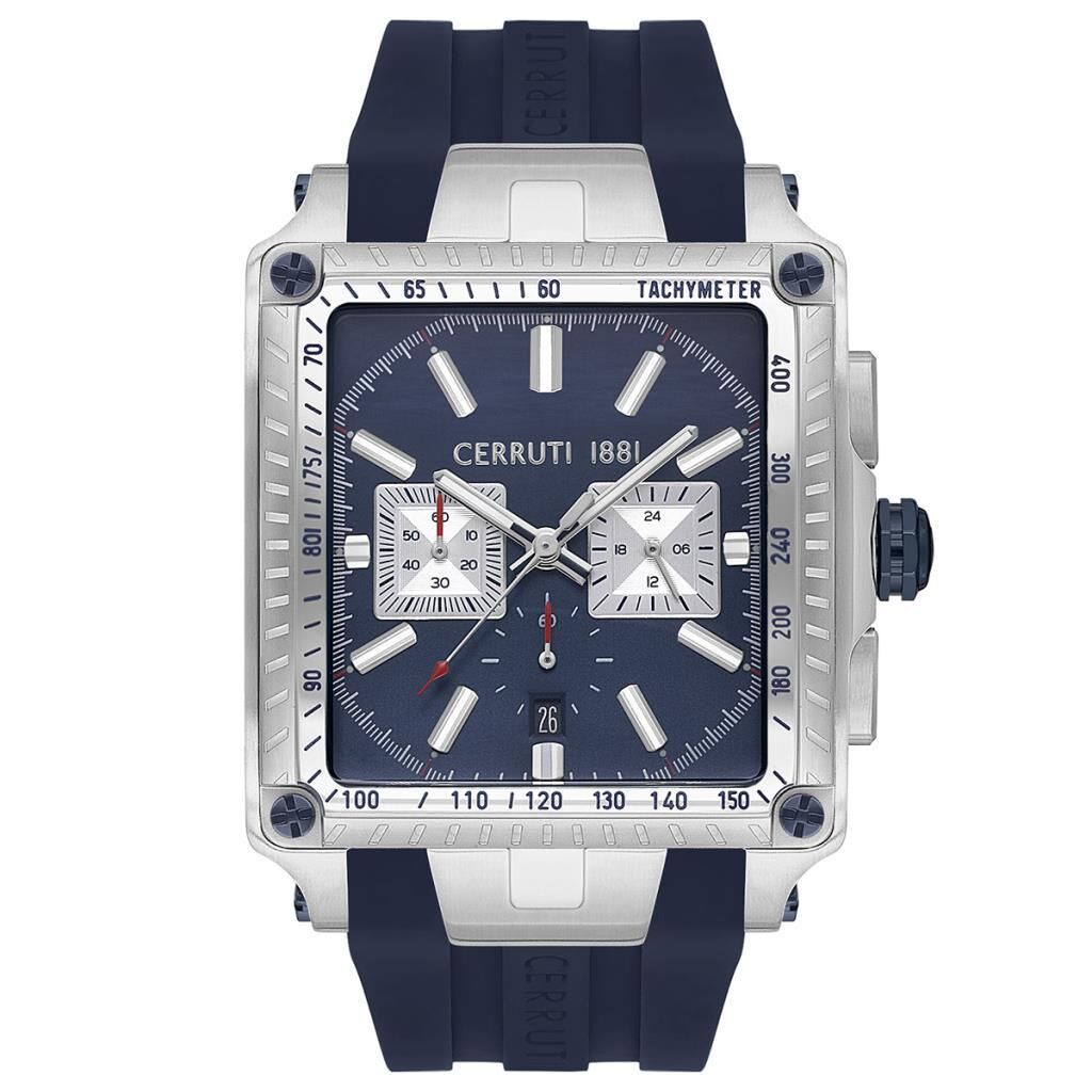 CERRUTI 1881 CIWGO0018807 Quartz Silikon Lacivert 44 mmx55 mm Erkek Kol Saati