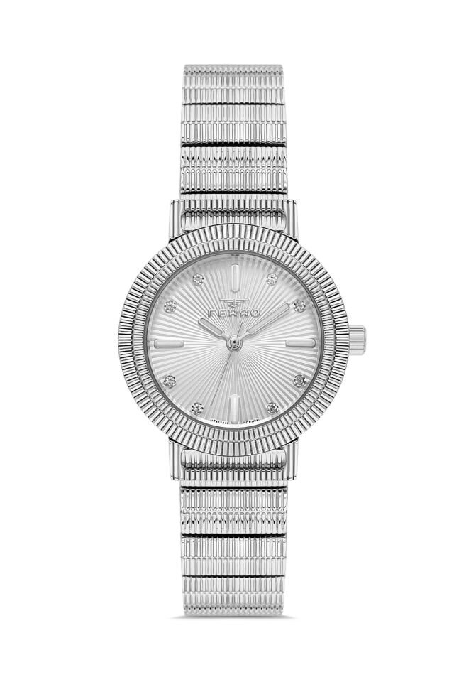 Ferro FL40149A-A Quartz Çelik Kordon Gri 30 mm Kadın Kol Saati